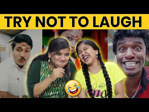 😜DON'T LAUGH CHALLENGE😂Reacting to Funny Videos || Try Not To Laugh Challenge🤪 || Ammu Times ||