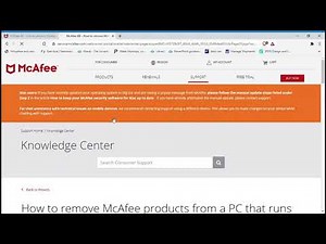 How to remove Mcafee antivirus from Windows