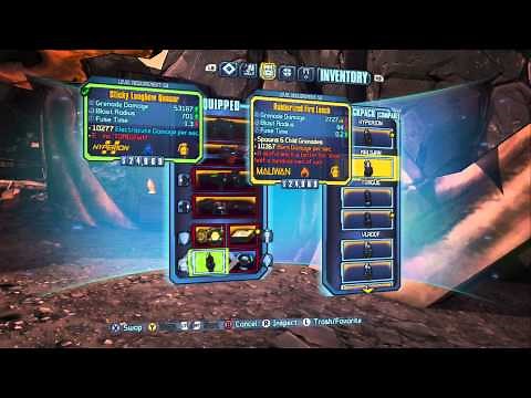 Borderlands 2 - Legendary Grenade Mods