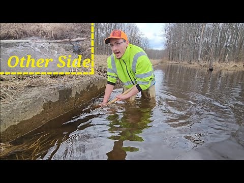 Unclogging Culvert Pipe, First Draining Of 2023 And It Was Awesome