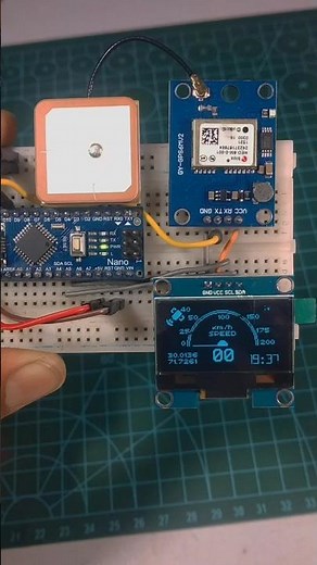 Digital GPS based Speedometer using OLED display and Arduino #speedometer #gps #arduino