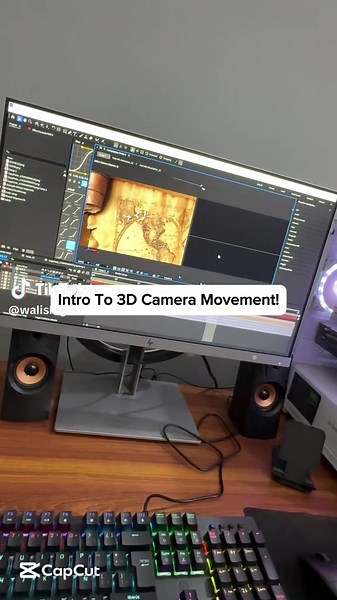 Intro to 3d camera movement 🎥 #videoediting #aftereffects #motiongraphics