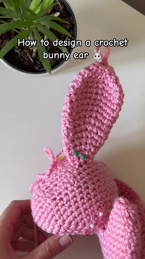 Design Crochet Bunny Ear Tutorial