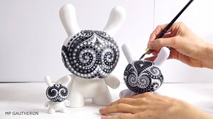 New Dunny in progress :) Black and White collection A collaboration with Kidrobot