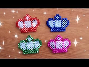 DIY Beaded Crown | How to make Beads Crown Keychain | Keychain Making with beads | Pearl Bead Craft