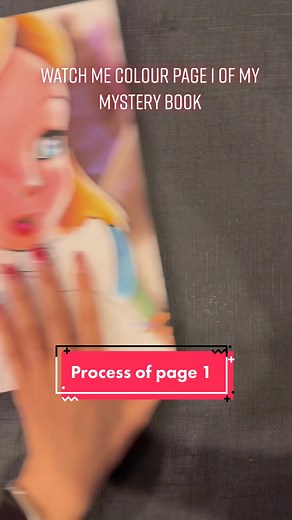 Disney Mystery Coloring Page 1 Process | Color With Me