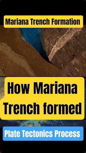 How Mariana Trench formed #platetectonics #marianatrenchformation #shorts