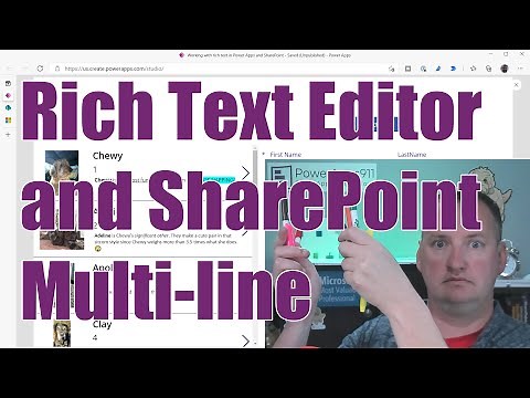 Power Apps Rich Text Editor Control and SharePoint multiple lines of text