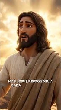 Satanás Tentou Jesus 3 Vezes. A Última Resposta Mudou Tudo | Mateus 4 #bíblianarrada #amor #reflexão
