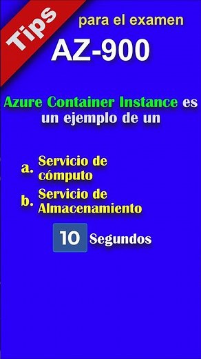 AZ-900 - Tip 3 - Azure Container Instances - #azurecontainerinstances #exam #azure
