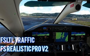 微软模拟飞行2020 必备插件：FS Realistic Pro v2 + FSLTL Traffic