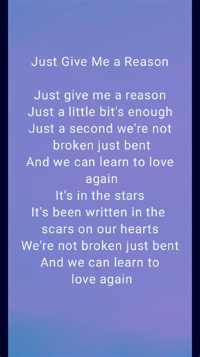 JustGiveMeAReason #Pink #NateRuess #Lyrics #LyricVideo #Music #LoveSongs #MoodMelody11