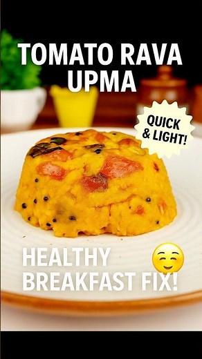 TOMATO RAVA UPMA RECIPE #breakfastgoals #southindianfood #UpmaLove #mayurspantry