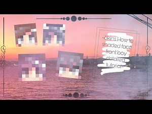 | Pixel Gun 3D | ~Skins How to shaded face front boy detailed tutorial~