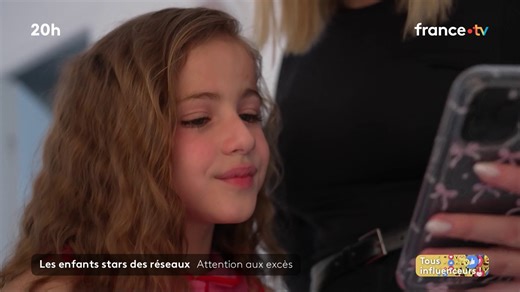 10K views · 104 reactions | ⚠ Enfants stars des réseaux : attention aux excès Même s’ils s’amusent ils travaillent, puisqu’ils placent des produits et sont payés pour ça. Une activée très réglementée mais pas toujours respectée. | Le 20h – France Télévisions | Facebook