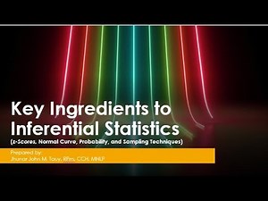 5. Key Ingredients to Inferential Statistics - Part 1