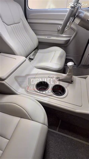 Daniel Arevalo on Instagram: "Last one for 2025, this beautiful 65 Chevy pickup fully wrapped in @eurekaleatherinc full custom door panels, console, headliner, under dash panel, square weave carpet from @veterancompany custom seats, we did a collaboration with @3maudiovisalia for that custom audio, kick panels and sub enclosure #danielscustomautointeriors #customupholstery #hotrodinteriors #c10 #c10trucks"