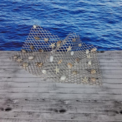 Small Dollhouse Miniature Fishing Net Natural Shells and Real Starfish Artisan Made Bobbi Dollhouse Diggs Fisherman's Beach House - Etsy