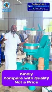 100% quality oil extraction and agricultural machineries | #zentech #marachekku #zentechoilmachine ❤️🔥 People, don't be fooled by the price, look at the quality, buy the right machine and do your Business. Agriculture is not a business. Agriculture is a way of life. ZEN TECH ENGINEERING For Machine: 7339197774 THAAI MADI NATURAL FOODS For oil : 9566963345 Vilankurichi, Coimbatore, Tamil Nadu - 641035. http://www.zentechengineering.com #kanagaraj_paramasivam_ #zentech_engineering #zentech #zen_t