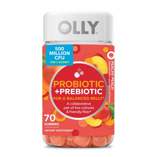 OLLY Adult Probiotic   Prebiotic Digestive Support Gummy, Peach, 70 ct. - Samsclub.com