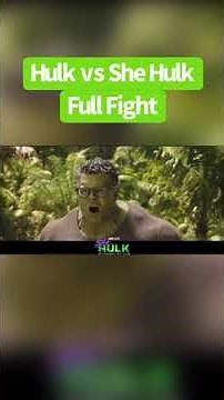 Hulk vs She Hulk Full Fight Scene #shehulk #hulk #marvel