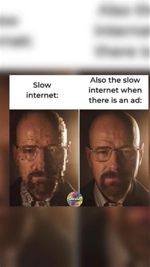 My Internet: 2G for Me, 5G for Ads 😂#relatable #memes #shorts
