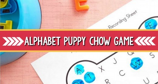 Alphabet Puppy Chow Game For Kids - Pre-K Pages
