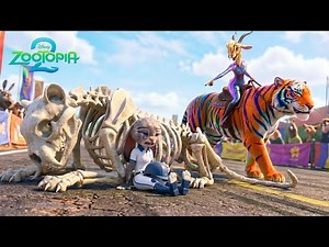 Zootopia 2 | JUDY Gets Tiger Racing Championship with GAZELLE | Short Animation