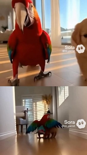 mr parrot, funny parrot, parrot and puppy, parrot walking, puppy funny, cute animals, animal comedy, viral pets, pet shorts, funny pets, dog and parrot best friends, pet patrol, comedy video, animal shorts, pet duo, funny animals, cute pet moments, viral short, trending pets, puppy and bird friendship | Earnhome