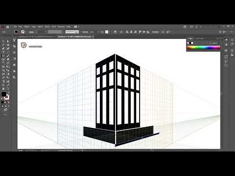 3D Vector Building In Illustrator | Perspective Tool | Adobe Illustrator