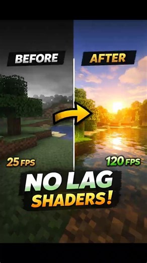 Stop Lagging—Use THESE Shaders Instead..#minecraft #shorts