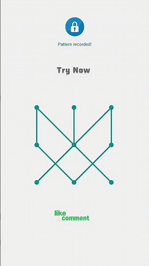 Best Mobile Pattern Lock | Android Hard Pattern Style | #techvasi #shorts #pattern