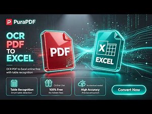 OCR PDF to Excel online free with table recognition #pdftools #pdfconvertor #pdftoexcel