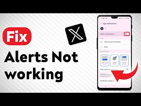 How To Fix X Twitter Notifications Not working - Full Guide