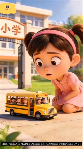 school bus choti kaise ho gayi! 😱 #shorts #trending #cartoon #luckygameplay