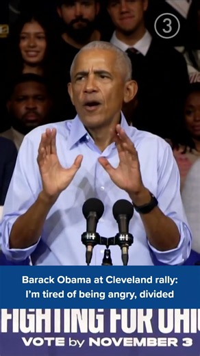 Barack Obama at Cleveland rally: I’m tired of being angry, divided