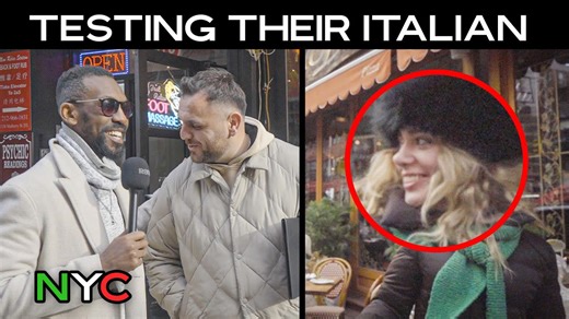 American Tries Speaking Italian in NYC’s Little Italy!