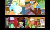 Mix of 4 videos from youtube : lots of handy manny tool songs