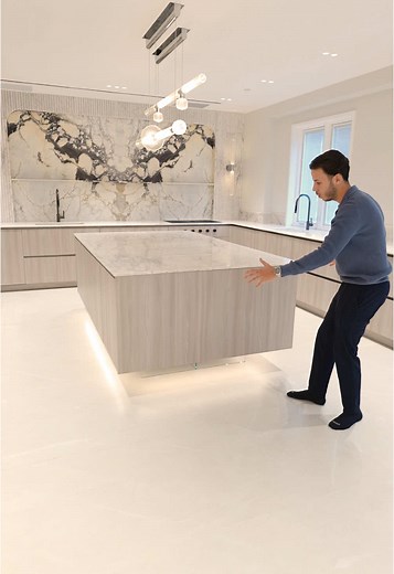 Elevate your kitchen island to a one of a kind, floating masterpiece! It doesn’t get cooler than this
