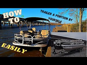 Easily trailer any pontoon or big boat by yourself. Anyone can do it after watching.