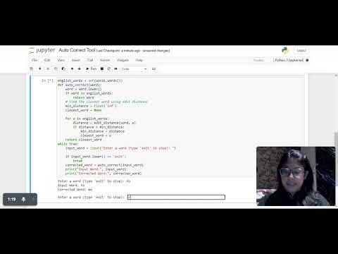 Auto Correct Tool Jupyter Notebook