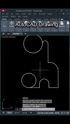 AutoCAD Drawing in JUST 60 seconds!