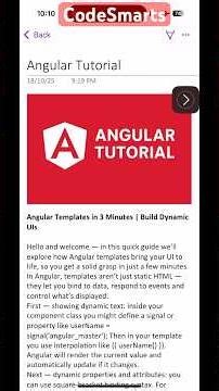 Angular Templates in 3 Minutes #shorts #shortsfeed #angular #javascript #frontend #webdevelopment