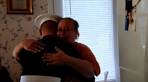 Watch mom's reaction when newly graduated Marine comes home in uniform