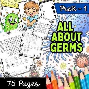 Spread Kindness Not Germs | All About Germs Activities | Kindergarten Printables