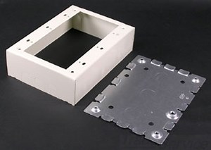 Wiremold V5748-3 3 Gang Switch and Receptacle Box
