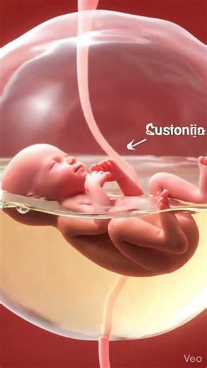The amniotic sac is a fluid-filled membrane #3danimation #aishorts #ai #3d #3video #3viral #100k
