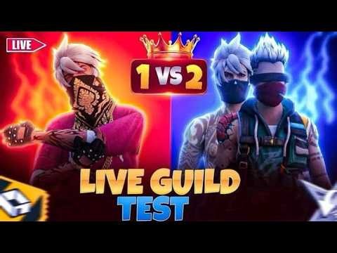 1V4 GUILD TEST LIVE WITH MR SCR | FREE FIRE LIVE #mrscr #totalgaming #gyangaminglive