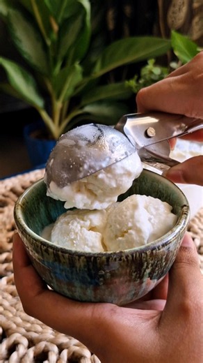 Tender Coconut Ice Cream Recipe🥥 | No Churn Homemade Coconut Ice Cream| Better Than Naturals #shorts