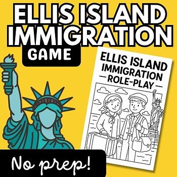 Immigration Ellis Island Game | Role-Playing Simulation   Activities, Grades 3-5